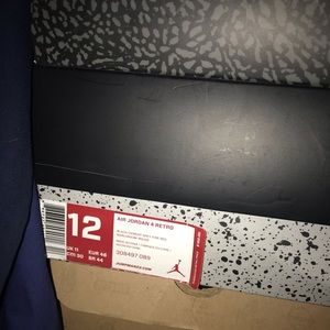 Air Jordan 4 Retro BOX ONLY